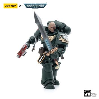 Warhammer 40k Actionfigur 1/18 Black Templars Sword Brethren Brother Lombast 12 cm